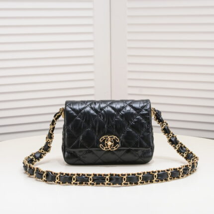 Chanel 23K cowhide strap shoulder bag 9112 size: 13.5*20.5*5cm